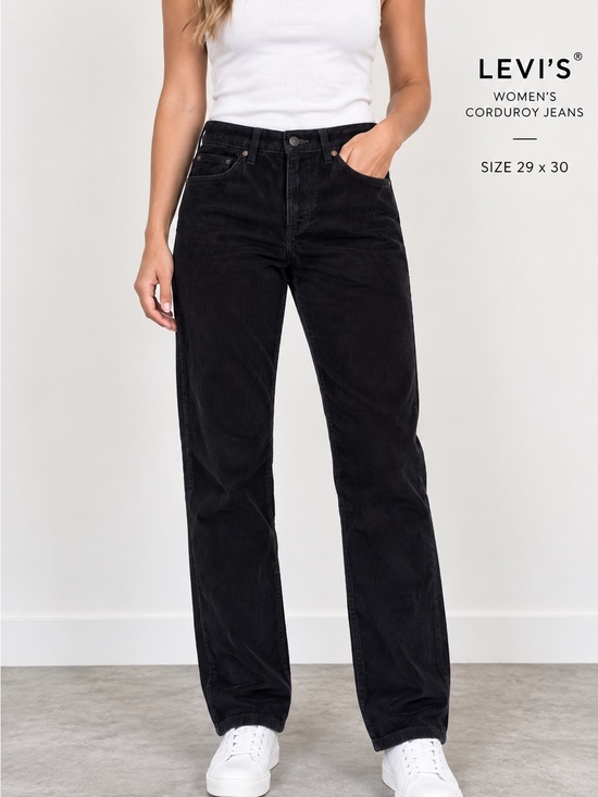 Levi's Denim - NWT Levi’s Women’s Black Corduroy Straight Leg Jeans 29x30